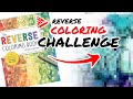 We Tried The Reverse Coloring Book Challenge!