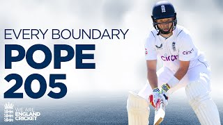 🔥 Record-Breaking Innings! | 👊 Ollie Pope Hits 205 at Lord's | 🎥 Watch Every Boundary