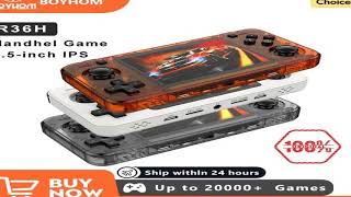 BOYHOM New R36H Retro Handheld Console Open-Source Linux System Classic Game Consoles 3.5