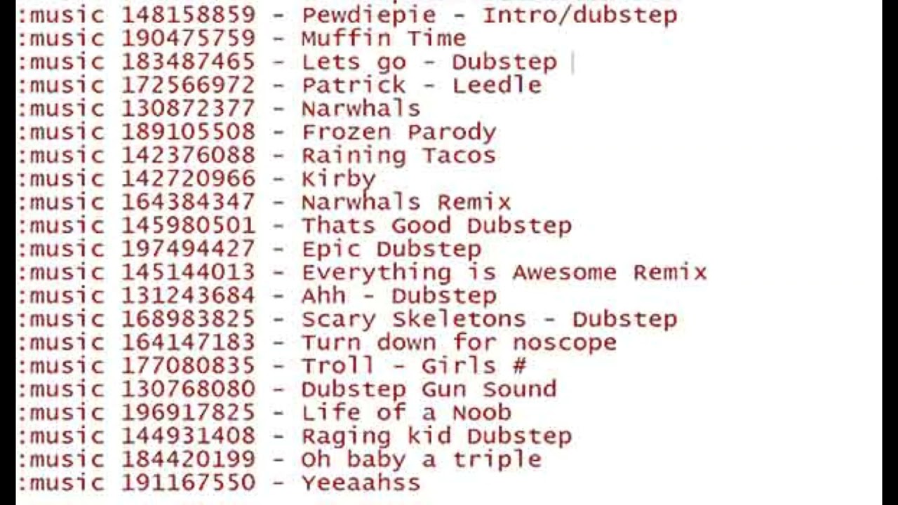 Roblox Music Codes! - YouTube