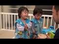 ご馳走様でしたを連発する双子の赤ちゃん twin babies ask seconds