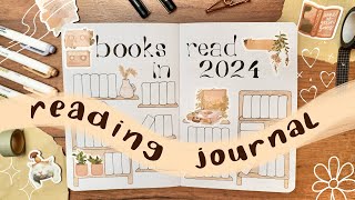 Reading Journal Setup 2024 simple and easy spreads