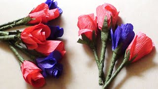 How to Make Crepe Paper Flowers | DIY Easy Paper Crafts