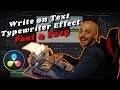 Write On Typewriter Text Effect, Super Easy - Davinci Resolve