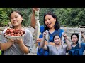 Fishing Adventure with my Sister|Eating Delicious Red WILD BERRIES|Wildlife Adventure!!