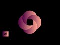 How To Make Gradient 3D Circle Logo in Adobe Illustrator #shorts #illustratorshorts