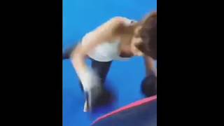 Sexy Esha Gupta Doing boxing