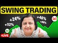 🔴 LIVE Swing Trading Strategy Using Candlestick Patterns From Jyoti Budhia