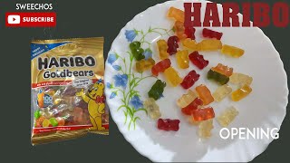 Haribo jelly |HARIBO fruit gummie |100 years of old taste | opening | yummy Goldbears | #sweechos