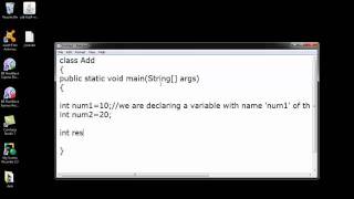Lesson 3 : Adding two numbers using Java