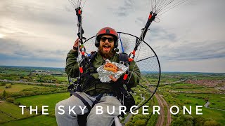 Flying to McDonald's on my paramotor is NOT an option because I am Hobbs Burger Co...