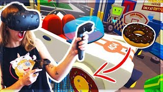 CARS WITH DONUT WHEELS! VR JOB SIMULATOR | Kunicorn Plays VR