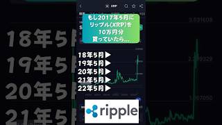 【もし2017年にRipple（リップル）を10万円分買っていたら‼今どうなっている⁉】 #shorts #xrp #ripple #仮想通貨