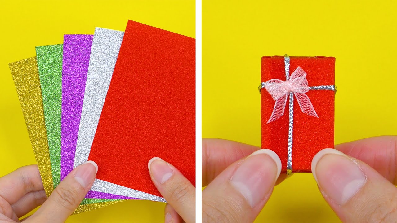 Diy Miniature Gift Box Presents Diy Tutorial Shorts Youtube