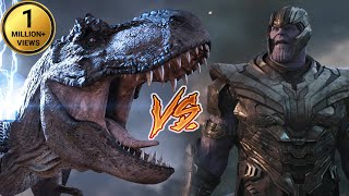 T-Rex VS Thanos | Jurassic World Dinosaur Fan Marvel Movie