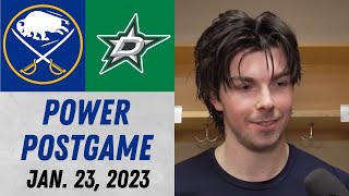 Owen Power Postgame Interview vs Dallas Stars (1/23/2023)