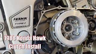 1988 Honda Hawk GT Clutch replacement install