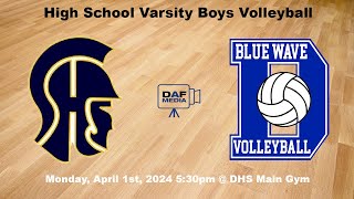 Darien Varsity Boys Varsity Volleyball vs. Simsbury