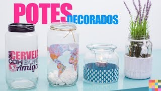 4 Ideias para Decorar com POTES DE VIDRO  gastando pouco