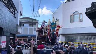 令和5年度岸和田だんじり祭り第1回試験曳き 北町S字