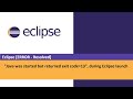 Eclipse IDE [Error -resolved] - 