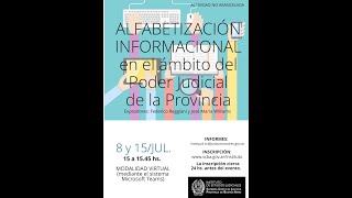 Alfabetización informacional en el ámbito del Poder Judicial de la Provincia de Buenos Aires. 2 de 2