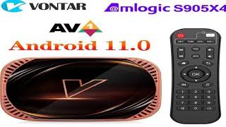 VONTAR X4 Amlogic S905X4 Smart TV Box Android 11 4GB 128G 32GB 64GB Wifi  BT AV1 Media Pla