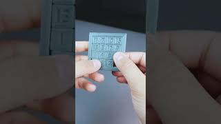 3D Printed big sliding puzzle