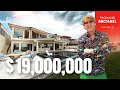 TOURING A $19,000,000 O.C.MODERN MANSION WITH INCREDIBLE OCEAN VIEWS!!