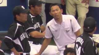 2013年9月5日　ＤｅＮＡ　ＶＳ　阪神　中西コーチ貧乏ゆすり