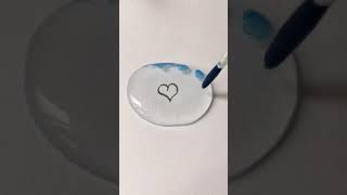 Blue Heart 💙 #heart #satisfying #painting #drawing #artist #short