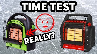 Mr Heater Buddy Heater vs Flame King Heater Time Test