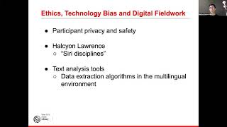 Digital Fieldwork Symposium: Ethics and Methods