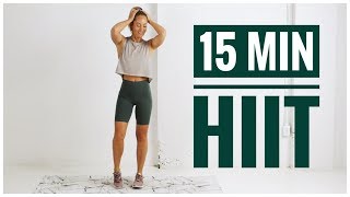 15 minute FULL BODY HIIT Workout // No Equipment