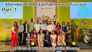 Attended WIPRO Earthian Award Function, As Sustainability Educator/Flying South- Part-1 Vlog