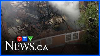Three people taken to hospital after Markham house fire