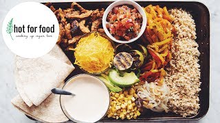 vegan sheet pan beef burritos (vegan sheet pan ideas #3) | hot for food