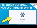 Quick Settings not working on Windows 11? Here’s what to do!