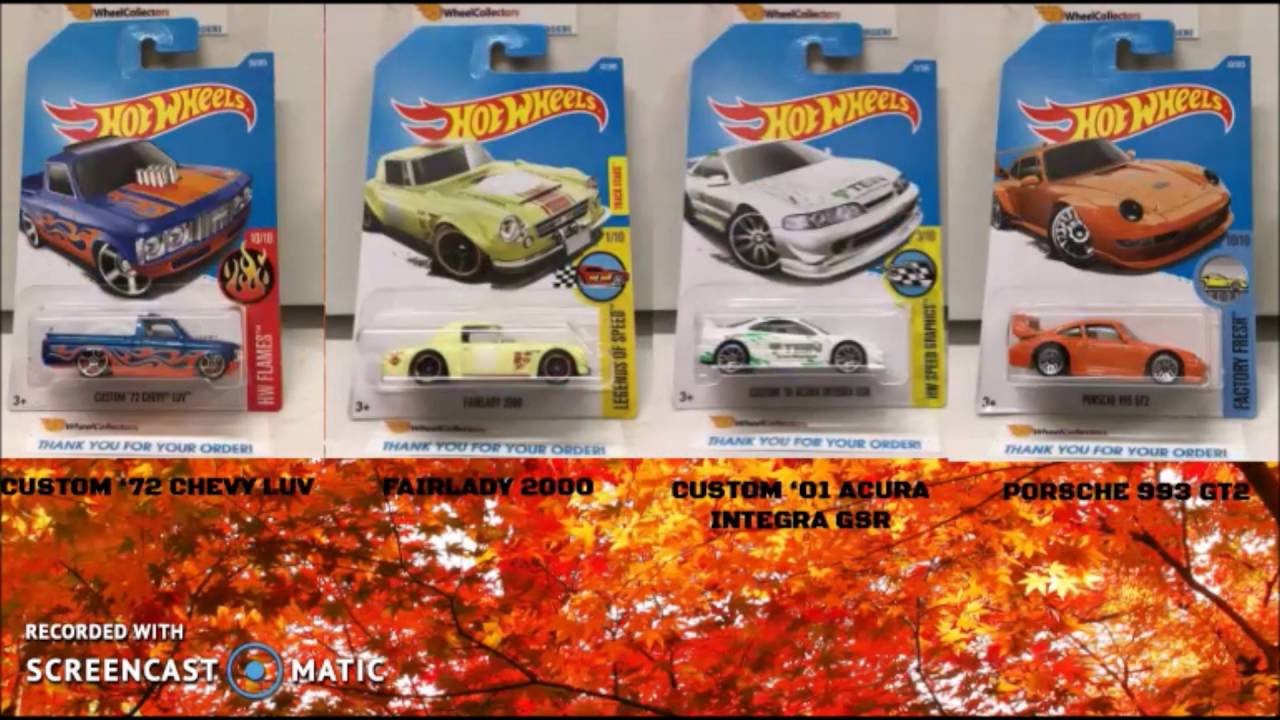 Hot Wheels 2017 B Case Lineup (Completed!) - YouTube