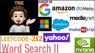 Word Search II | Leetcode 212 | Detailed | codestorywithMIK