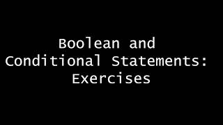Boolean and Conditional statements:Exercise | Pythoneese | Python Simplified