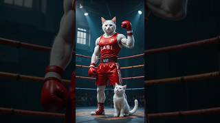 EPIC BOXING MATCH |TinyKitty #shorts #felineadventure #fypkucing #fyp #fypシ゚ #cat #aianimation #ai