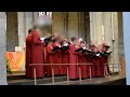 AMAZING Choir of St Albans Cathedral, England