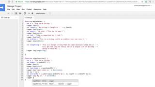 Strings: Introduction to Programming with Google Sheets 10-B