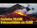 Island 04.08.2022: Spektakuläre Drohnenaufnahmen vom Vulkanausbruch