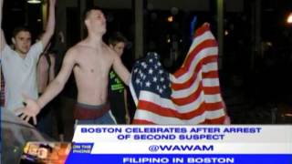 Boston celebrates after arrest of second suspect