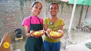 Two College Girls Selling Cheese Maggie In Delhi University Rs. 65/- Only l Delhi Street Food