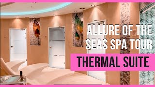 Allure of the Seas Thermal Spa Tour | Thermal Suite | Mud Room | Private Hot Tub | Royal Caribbean