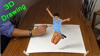 Drawing in 3D / How to paint AMAZING TRICK ART/  dibujar bien paso a paso