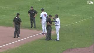 First Base Coach Mariano Duncan ejected arguing foul ball: 5/17/2022 (Mets - Double-A Binghamton)